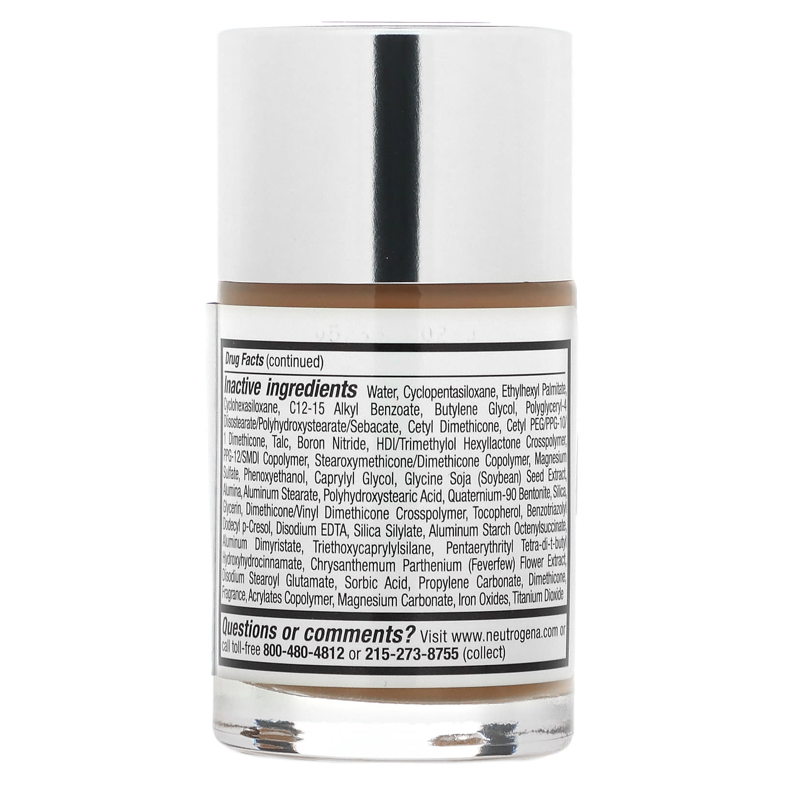 Neutrogena, Healthy Skin, Liquid Makeup, SPF 20, Warm Beige 90, 1 fl oz (30 ml)