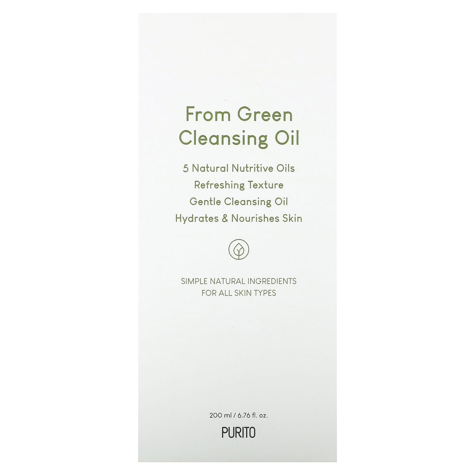 Purito, From Green Cleansing Oil, 6.76 fl oz (200 ml)