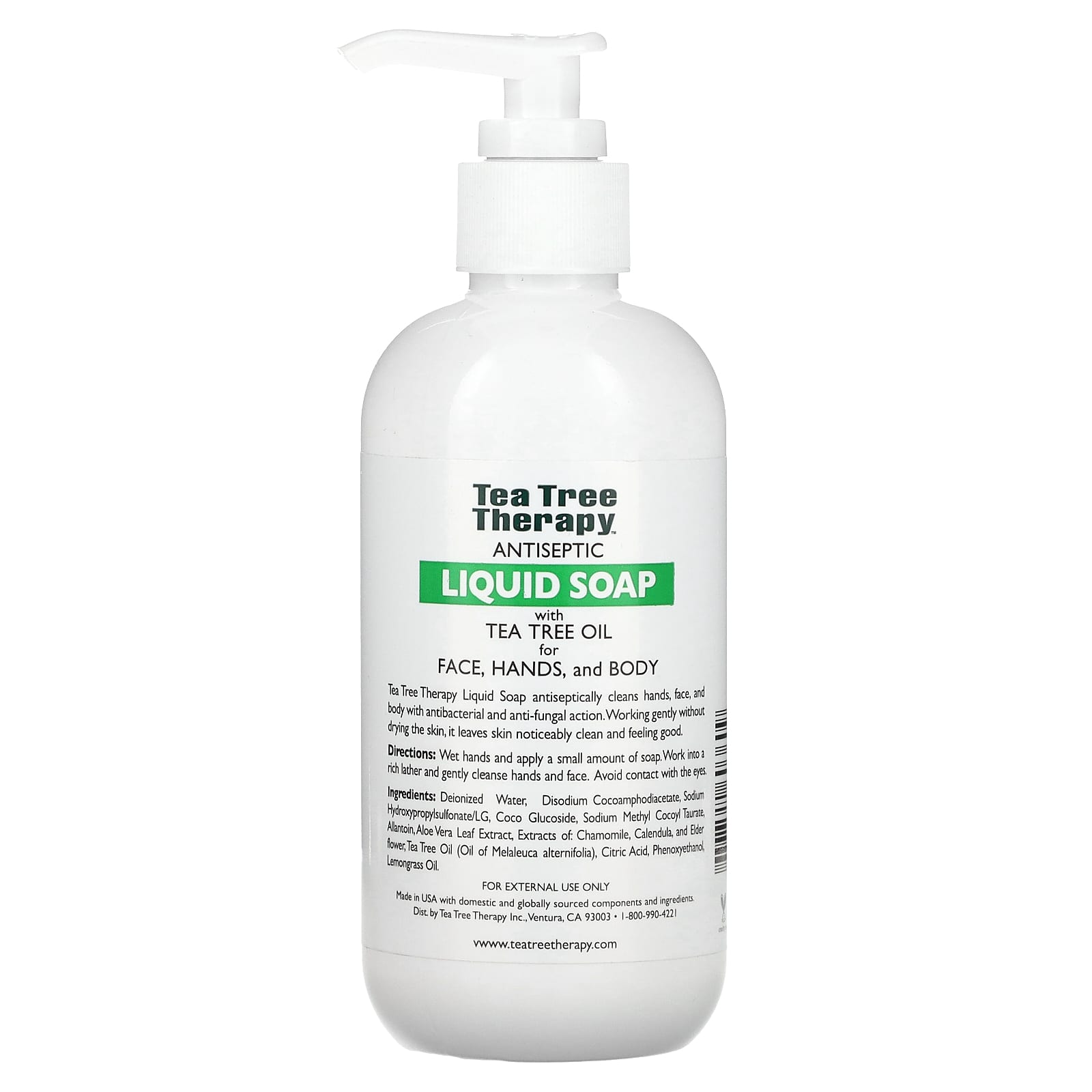 Tea Tree Therapy, Antiseptic Liquid Soap, With Tea Tree Oil, 8 fl oz (236 ml)