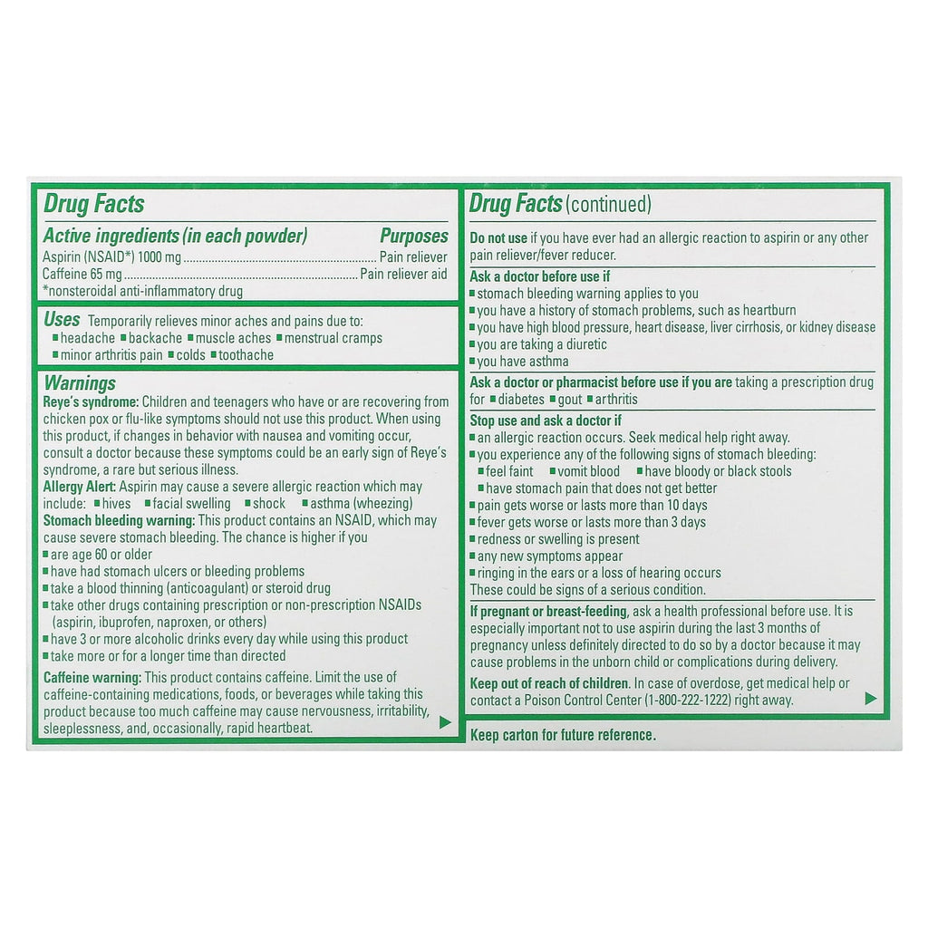 BC, Fast Pain Relief Powder, Arthritis, 50 Packs