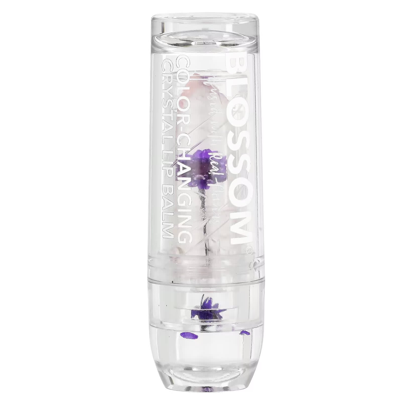 Blossom, Color Changing Crystal Lip Balm, Purple, 3 g