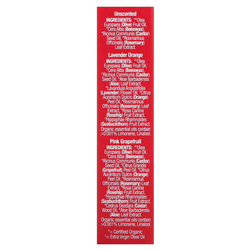 Badger, Holiday Lip Balm Set, Red Box, 3 Piece Set, 0.15 oz (4.2 g) Each
