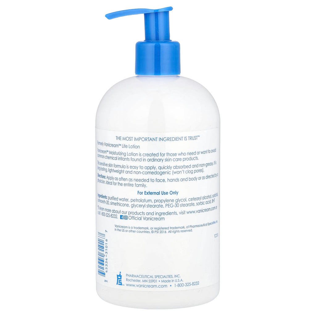 Vanicream, Moisturizing Lotion, For Sensitive Skin, Fragrance Free, 16 oz (453 g)