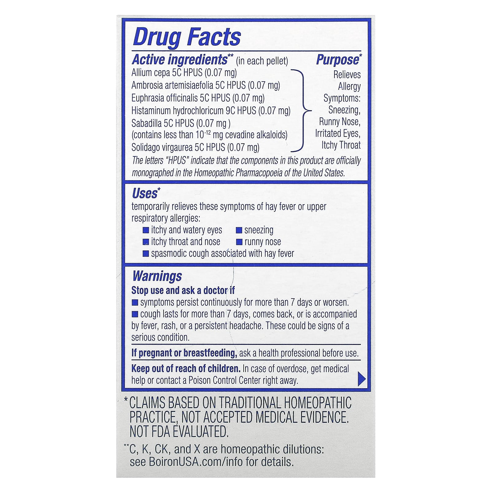 Boiron, AllergyCalm On The Go, 2 Portables Tubes, 80 Pellets Each