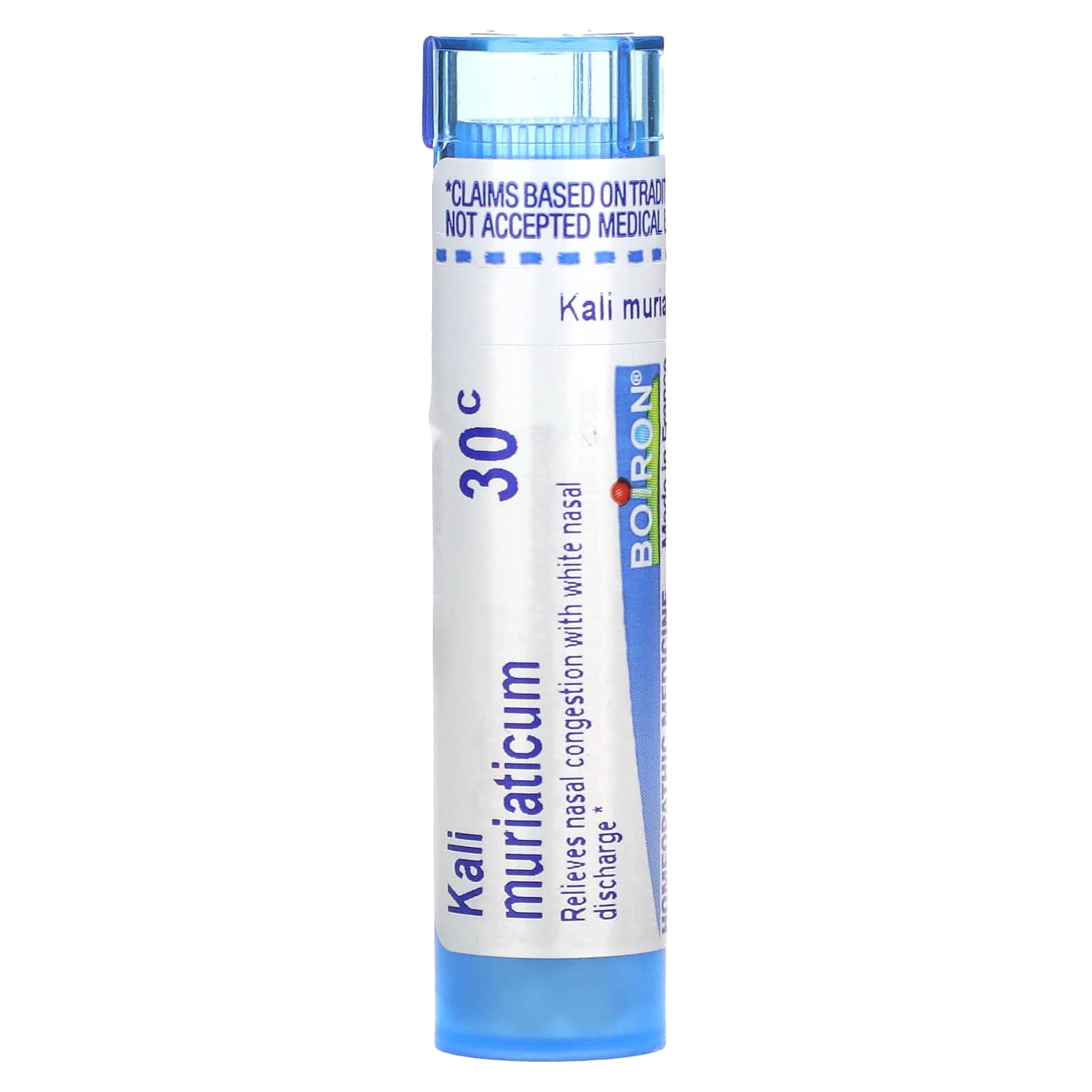 Boiron, Kali Muriaticum, 30C, Nasal Congestion Relief, Approx 80 Pellets