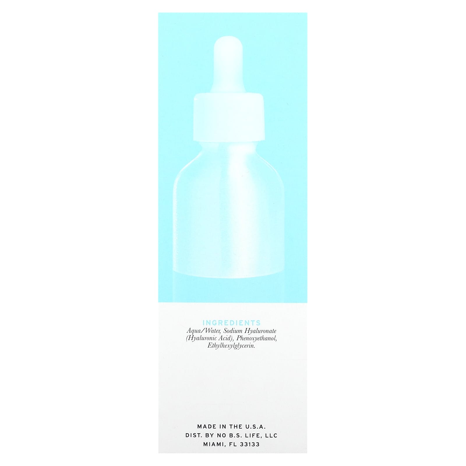 No BS Skincare, Pure Hyaluronic Serum, 1 fl oz (30 ml)