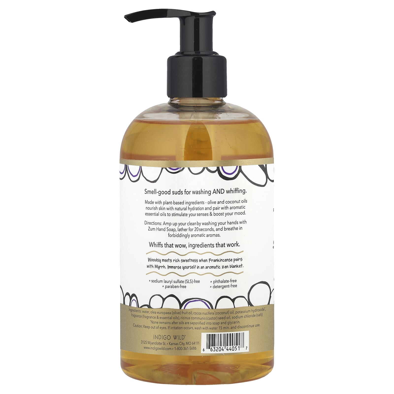 ZUM, Hand Soap, Frankincense & Myrrh, 12 fl oz (354 ml)