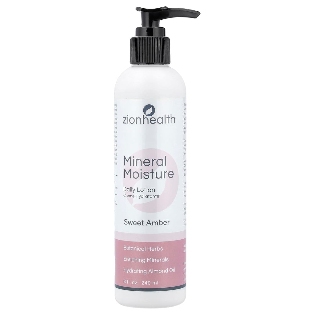 Zion Health, Mineral Moisture Daily Lotion, Sweet Amber , 8 fl oz (240 ml)