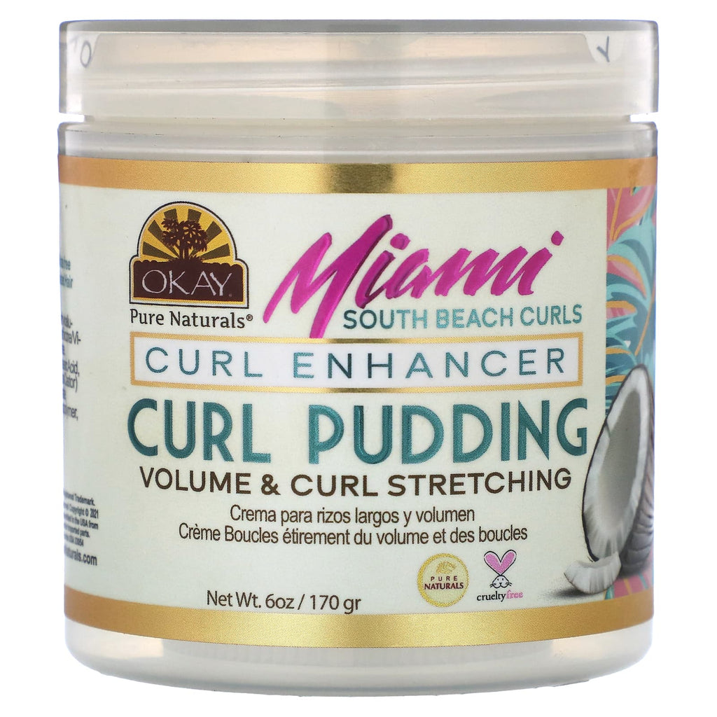 Okay Pure Naturals, Miami South Beach Curls, Curl Pudding, 6 oz (170 g)
