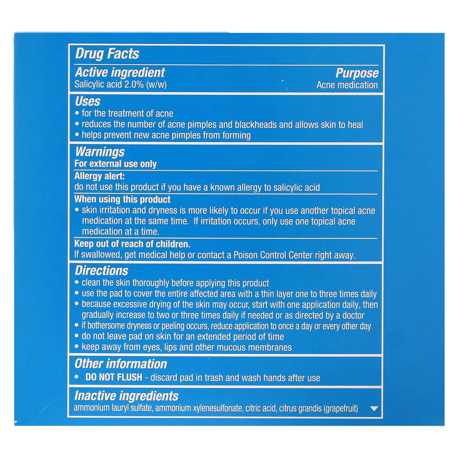 Stridex, XL Face & Body Pads, Alcohol Free, 90 Dual Textured Pads