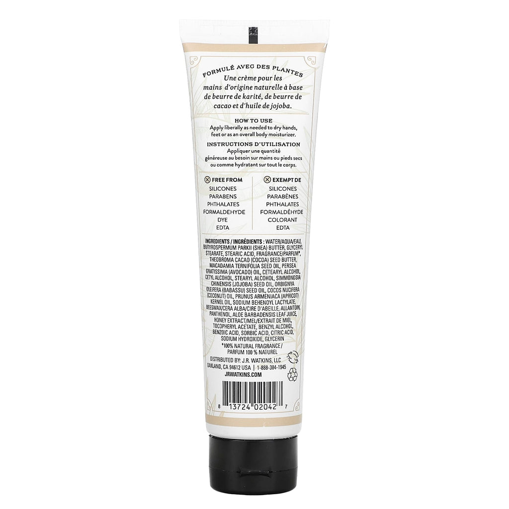 J R Watkins, Hand Cream, Coconut & Honey, 3.3 oz (95 g)