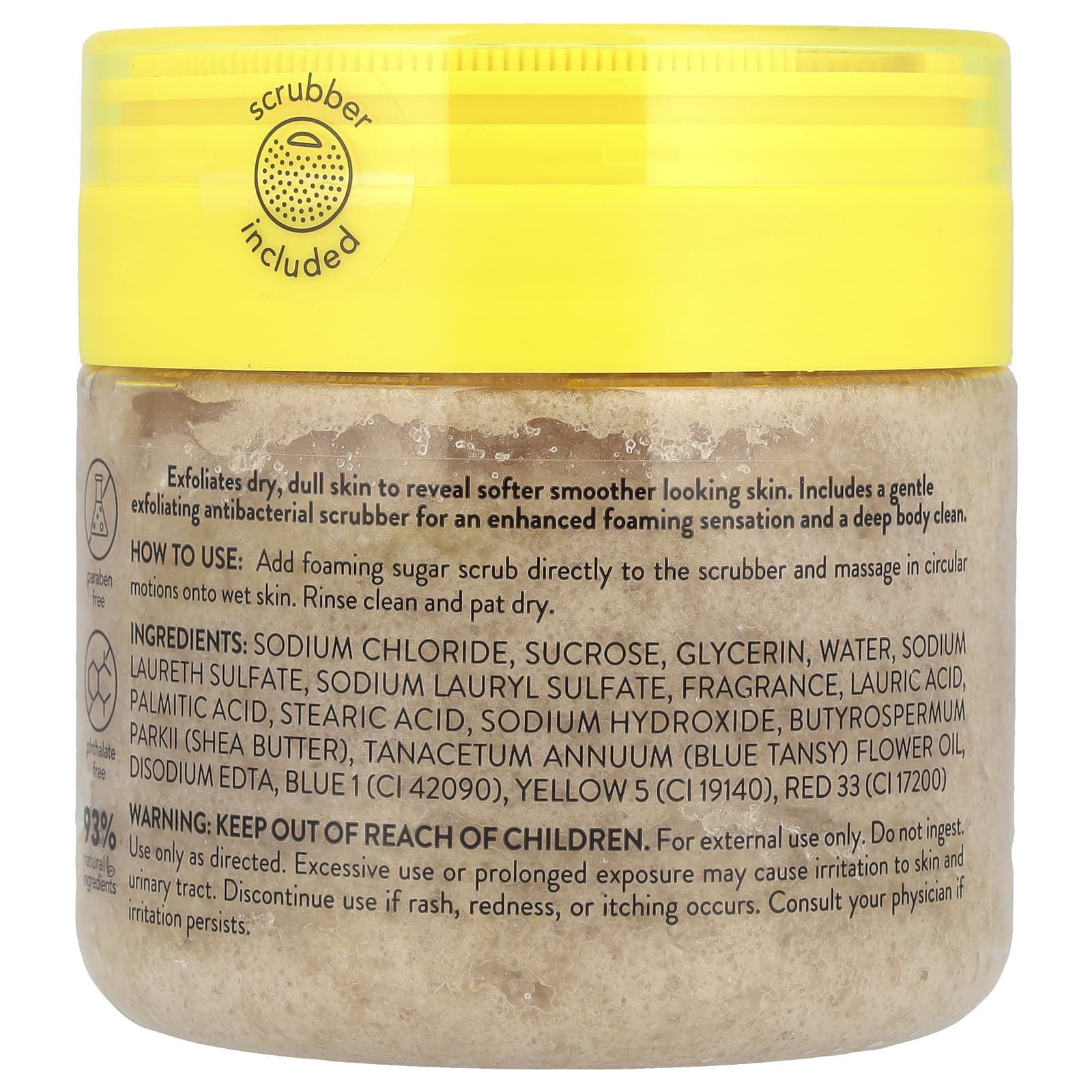 Onyx Professional, Sandalwood Vanilla, Foaming Sugar Scrub, Sandalwood & Warm Vanilla, 16 oz (453 g)