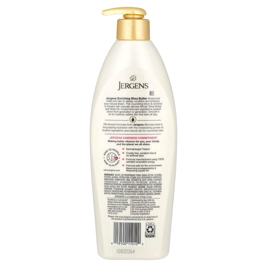 Jergens, Enriching Shea Butter Moisturizer, 16.8 fl oz (496 ml)
