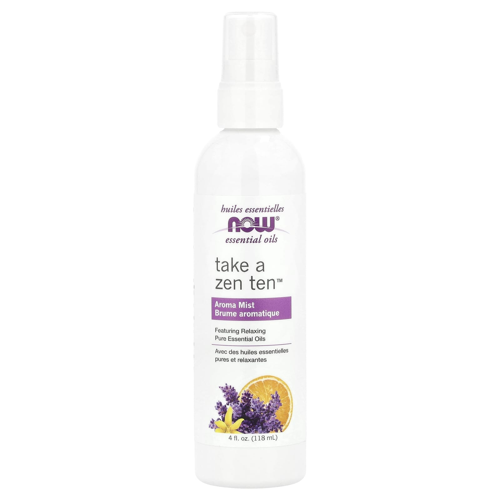 NOW Foods, Essential Oils, Take a Zen Ten™ Aroma Mist, 4 fl oz (118 ml)
