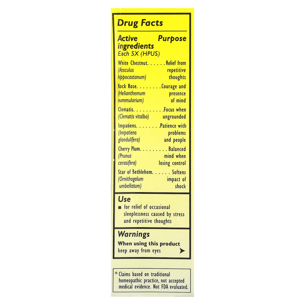 Bach, Original Flower Remedies, Rescue Sleep Dropper, Natural Sleep Aid, 0.7 fl oz (20 ml)
