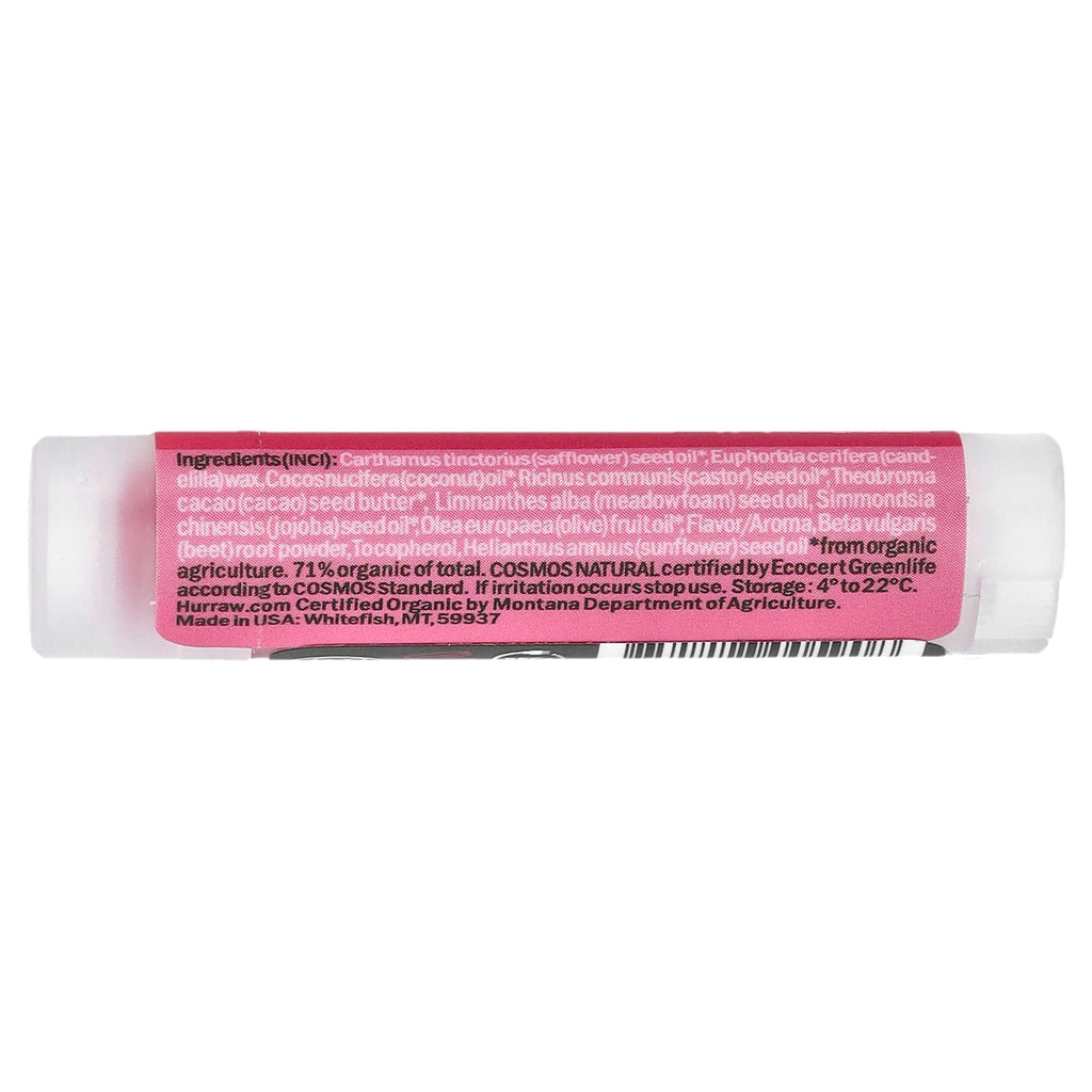 Hurraw! Balm, Lip Balm, Watermelon, 0.17 oz (4.8 g)