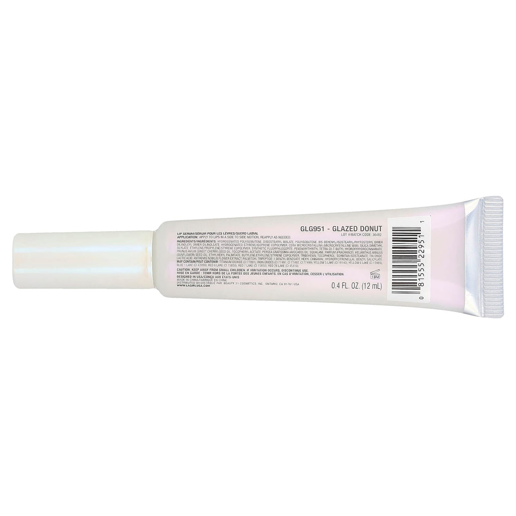 L.A. Girl, Glazed Lippie, Lip Serum, GLG951 Glazed Donut, 0.4 fl oz (12 ml)
