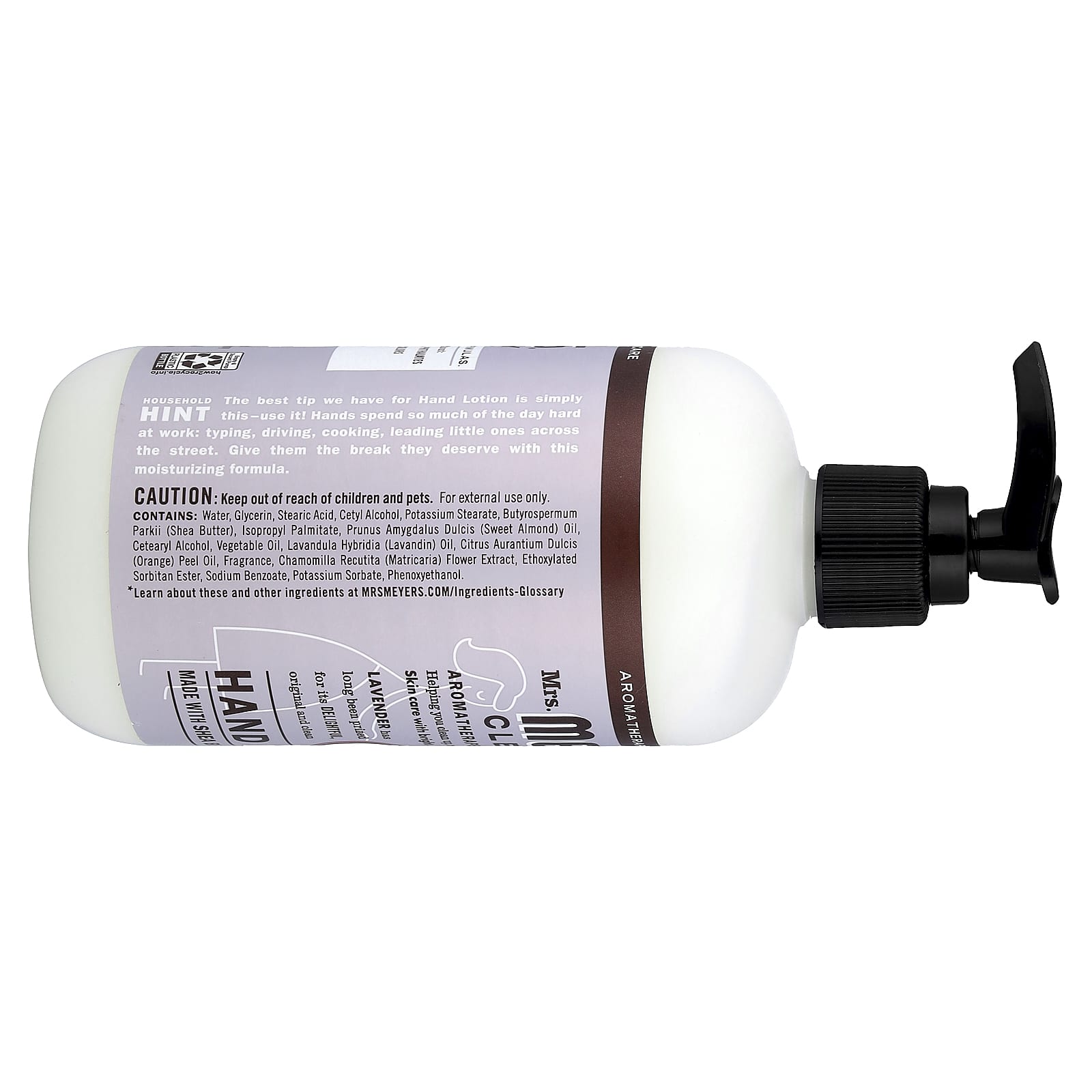 Mrs. Meyers Clean Day, Hand Lotion, Lavender, 12 fl oz (354 ml)