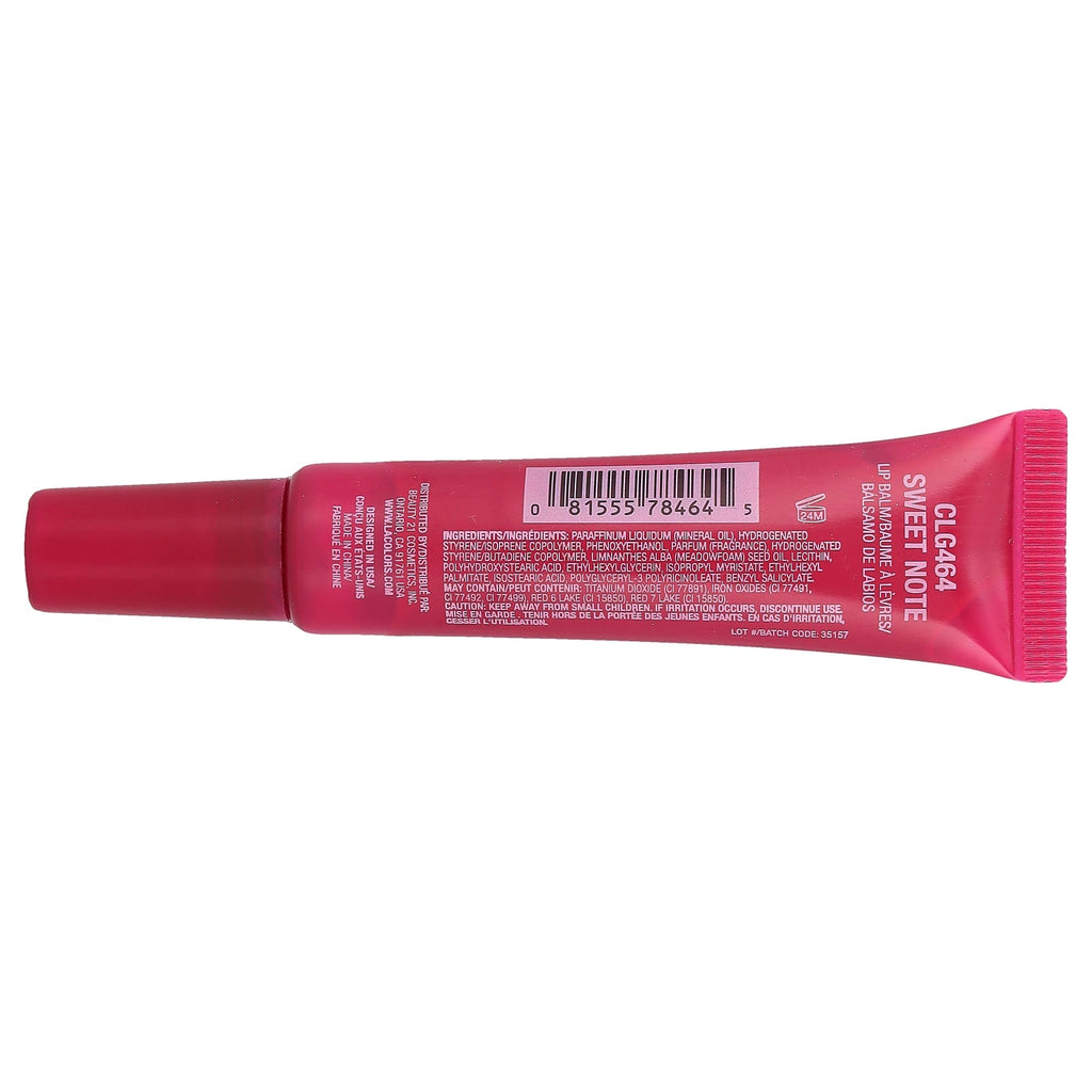 L.A. Colors, Stay Jelly, Sheer Butter Balm, CLG464 Sweet Note, 0.14 fl oz (12 ml)