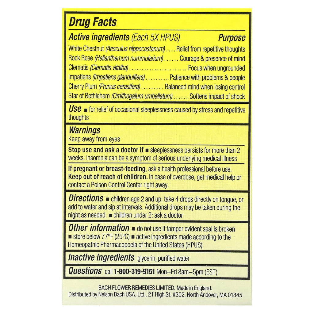 Bach, Kids, Rescue Sleep Dropper, Ages 2 & Up, Alcohol-Free, 0.35 fl oz (10 ml)