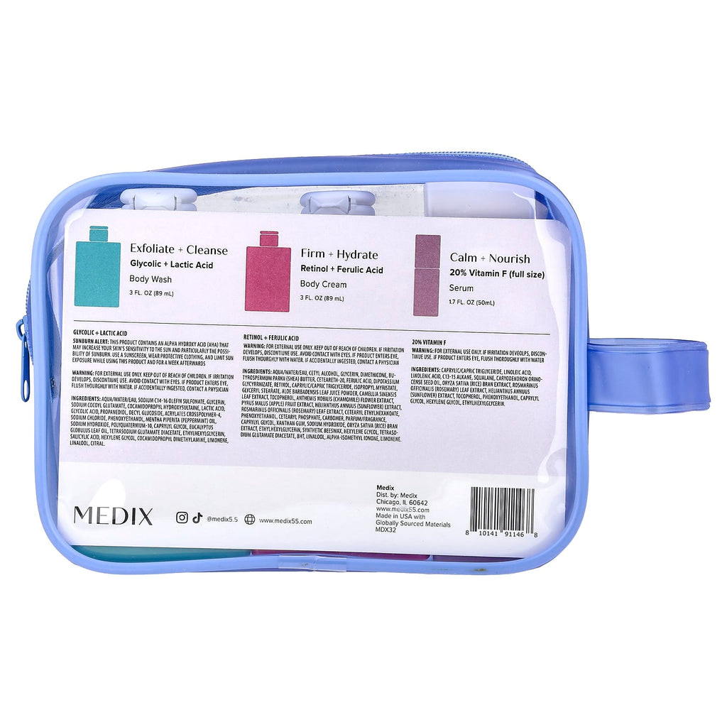 Medix 5.5, iHerb Exclusive, Medix 5.5 Body Care Bag, 4 Items