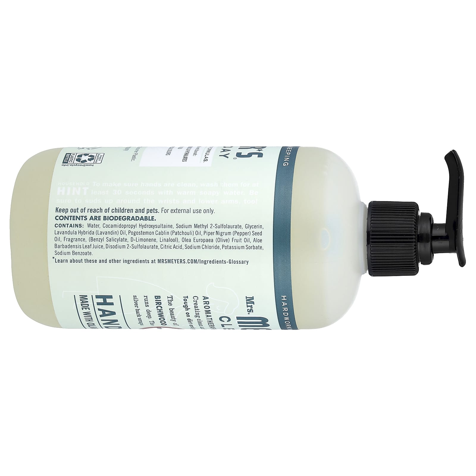 Mrs. Meyers Clean Day, Hand Soap, Birchwood, 12.5 fl oz (370 ml)