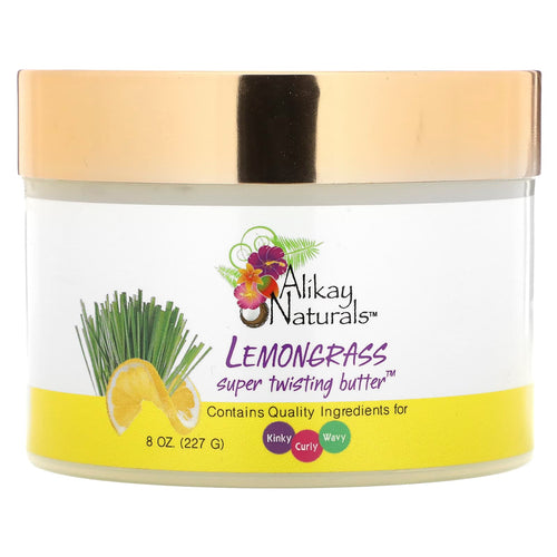 Alikay Naturals, Lemongrass Super Twisting Butter , 8 oz (227 g)