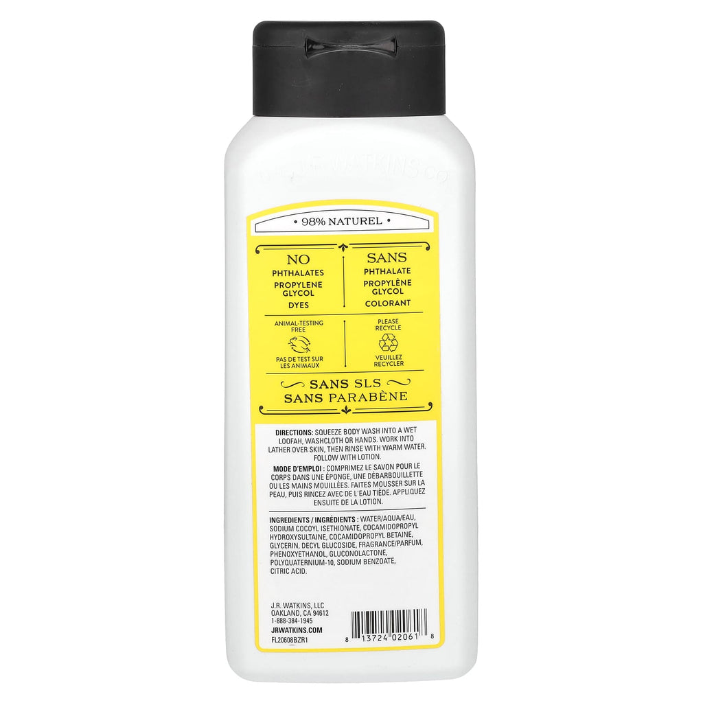 J R Watkins, Body Wash, Lemon Cream, 18 fl oz ( 532 ml)
