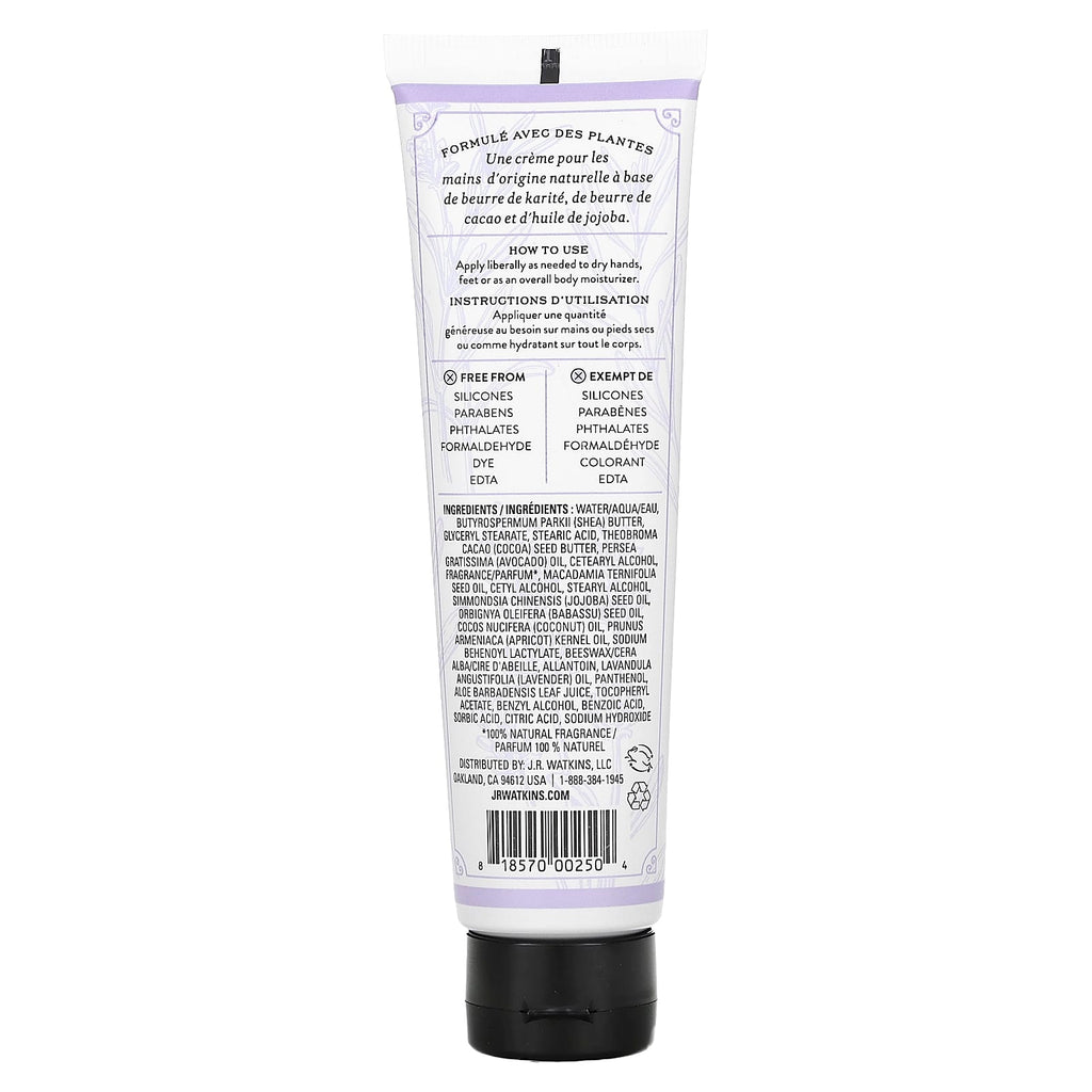 J R Watkins, Hand Cream, Lavender, 3.3 oz (95 g)