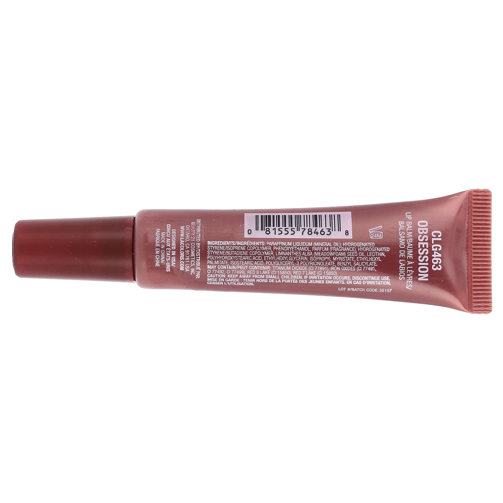 L.A. Colors, Stay Jelly, Sheer Butter Balm, CLG463 Obsession, 0.41 fl oz (12 ml)