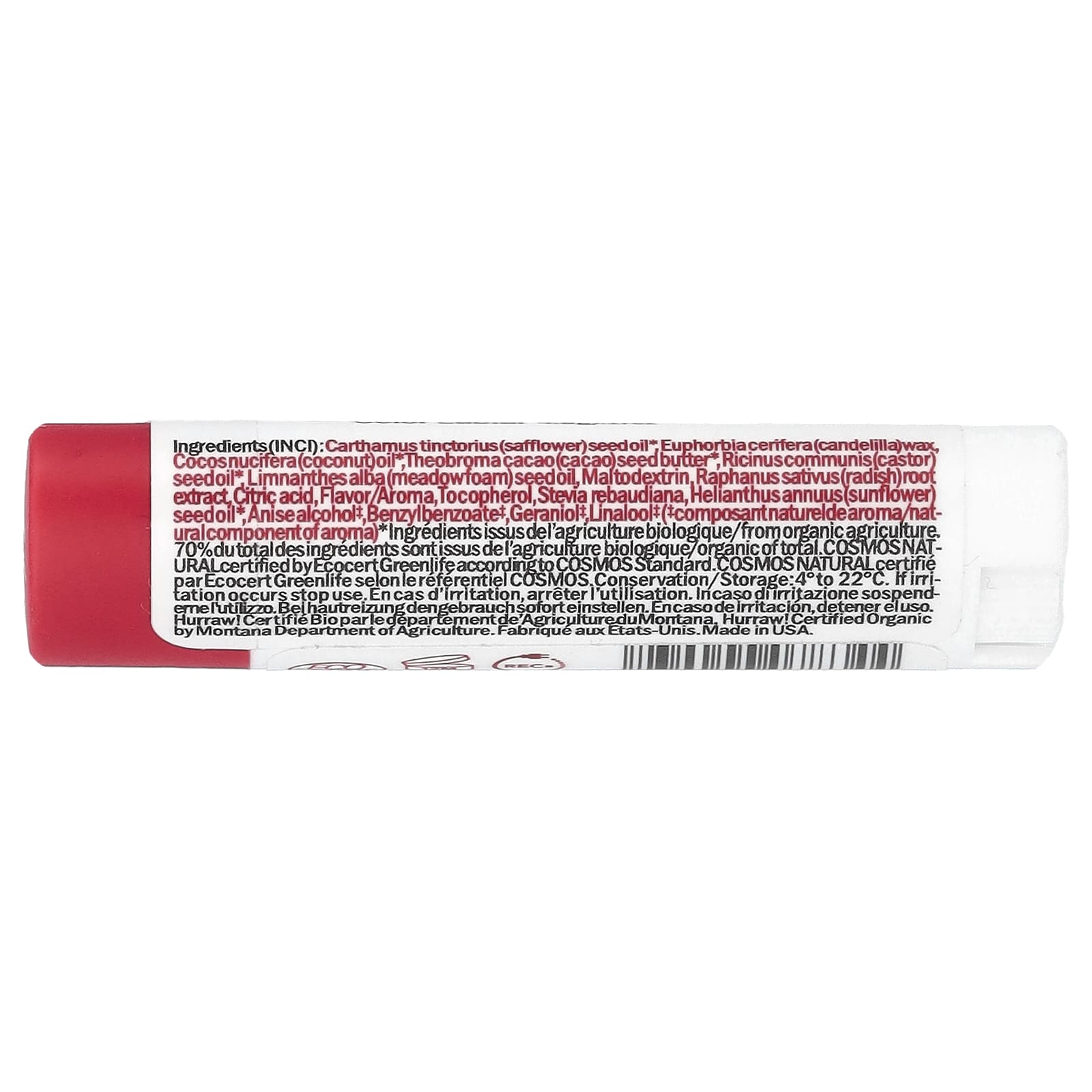 Hurraw! Balm, PlantColor™, Lip Color, No 1, 0.17 oz (4.8 g)