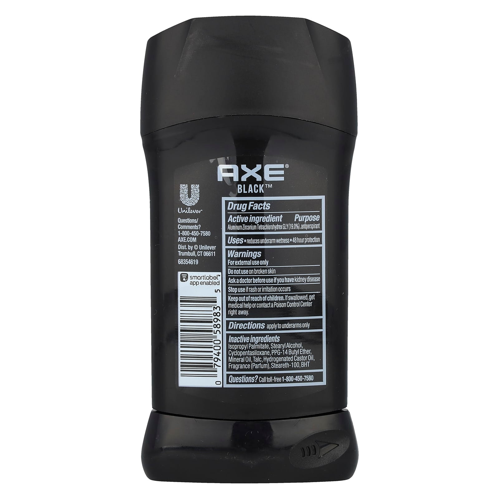 AXE, 48H Fresh & Dry, Antiperspirant, Black, Frozen Pear & Cedarwood, 2.7 oz (76 g)