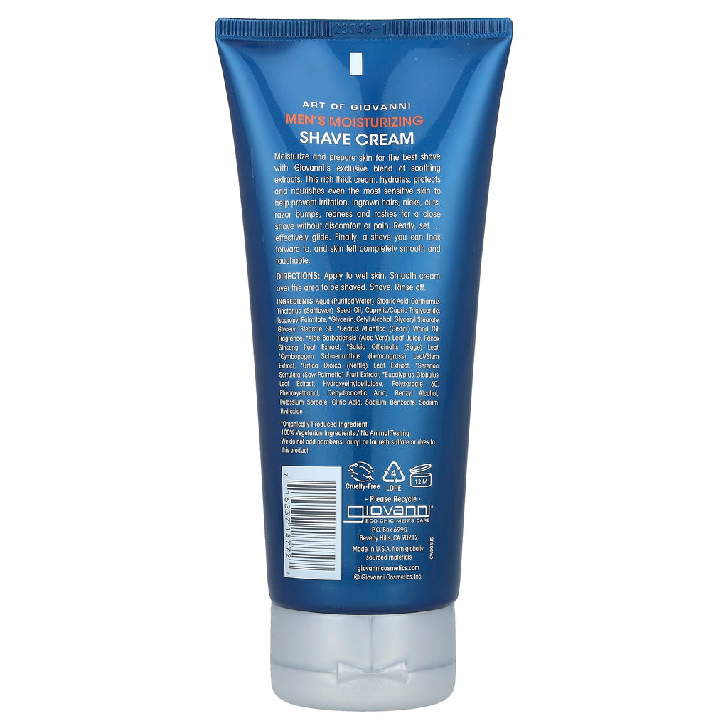 Giovanni, Art Of Giovanni, Men, Moisturizing Shave Cream, 7 fl oz (207 ml)