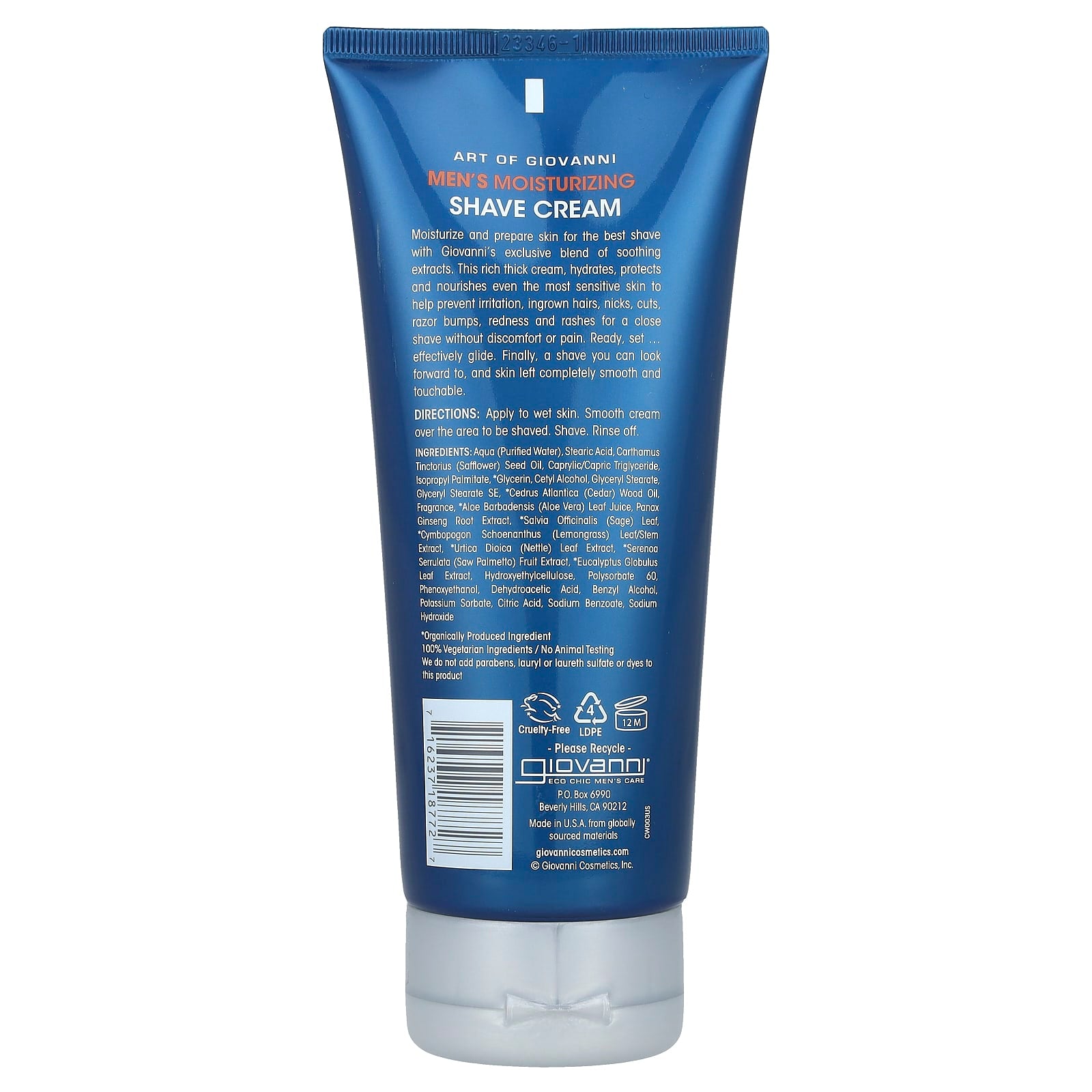 Giovanni, Art Of Giovanni, Men, Moisturizing Shave Cream, 7 fl oz (207 ml)