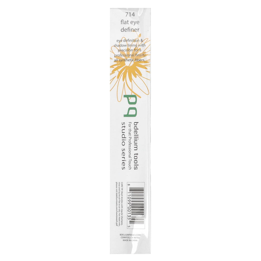 Bdellium Tools, Studio Series, Flat Eye Definer, Eyes 714, 1 Brush