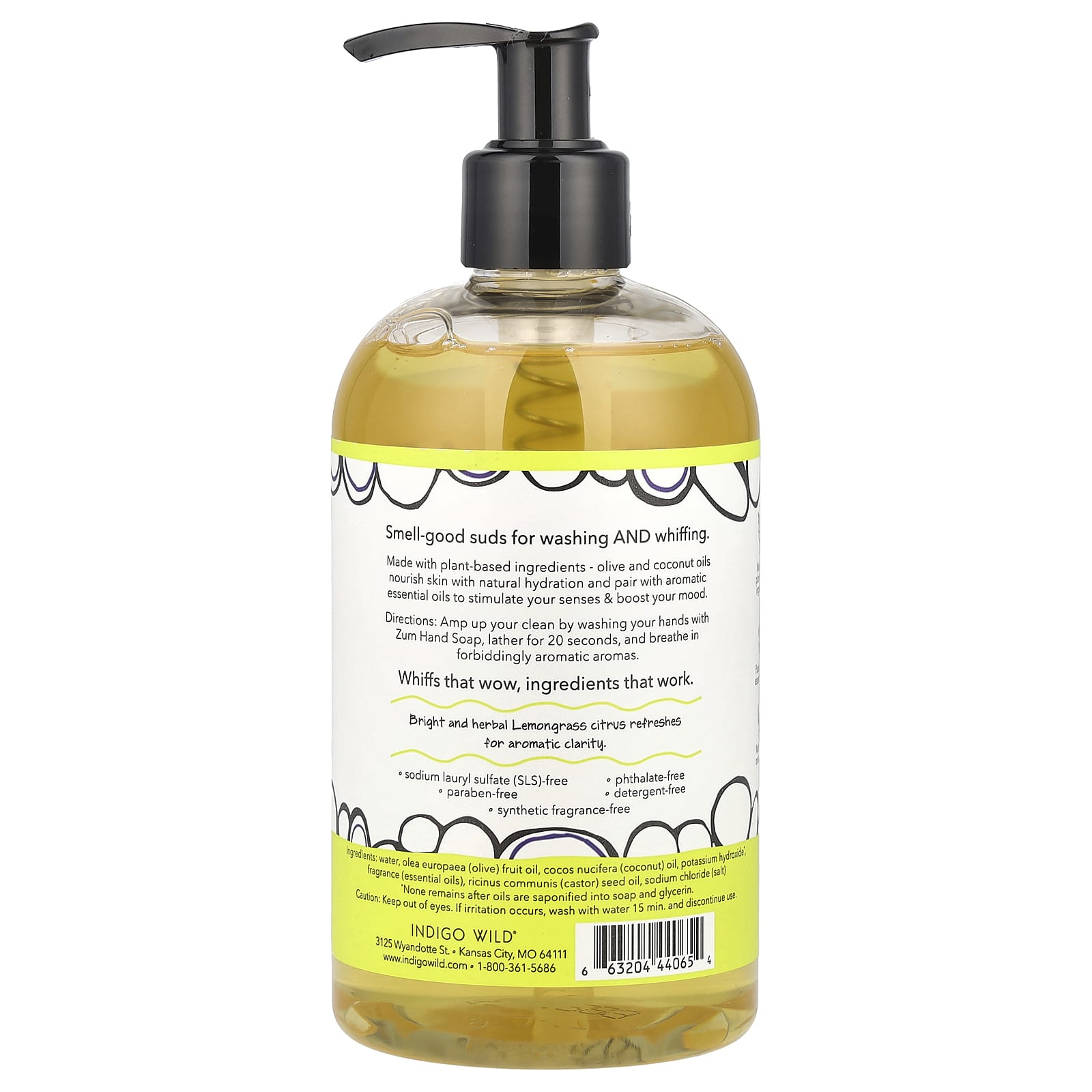ZUM, Hand Soap, Lemongrass, 12 fl oz (354 ml)