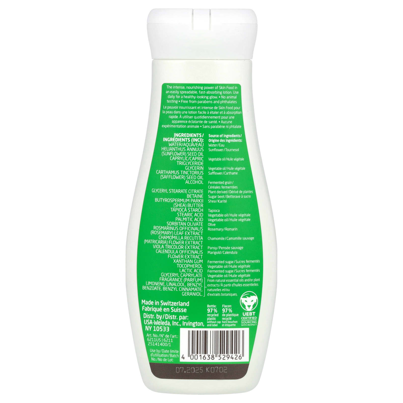 Weleda, Skin Food, Nourishing Body Lotion, 6.8 fl oz (200 ml)