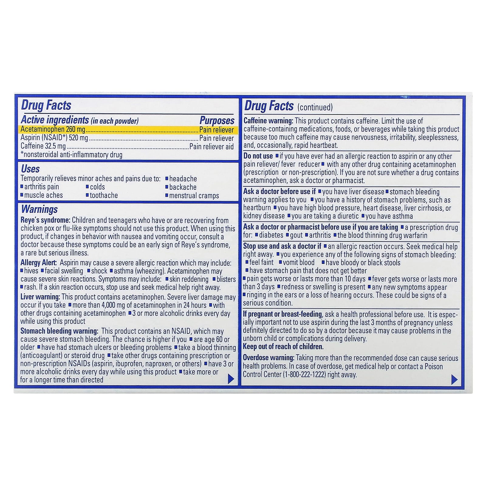 Goody's, Headache Powder, 50 Packs