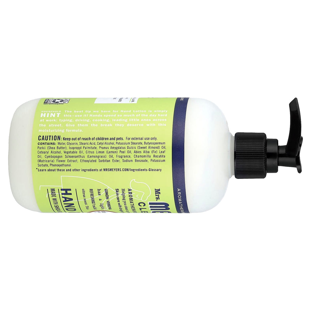 Mrs. Meyers Clean Day, Hand Lotion, Lemon Verbena, 12 fl oz (354 ml)