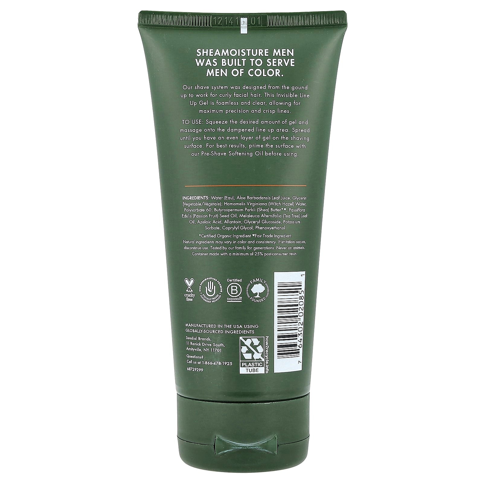 SheaMoisture, Men, Invisible Line Up Gel, 6 oz (170 g)