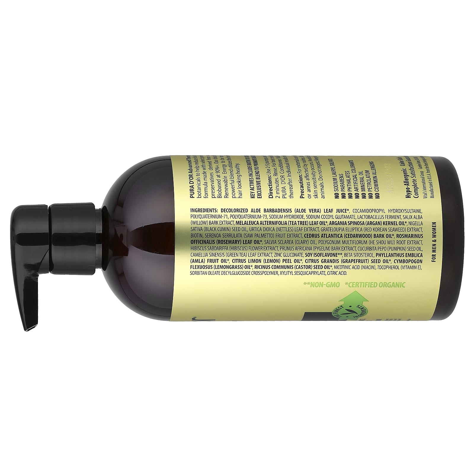 Pura D'or, Advanced Therapy Shampoo, 16 fl oz (473 ml)