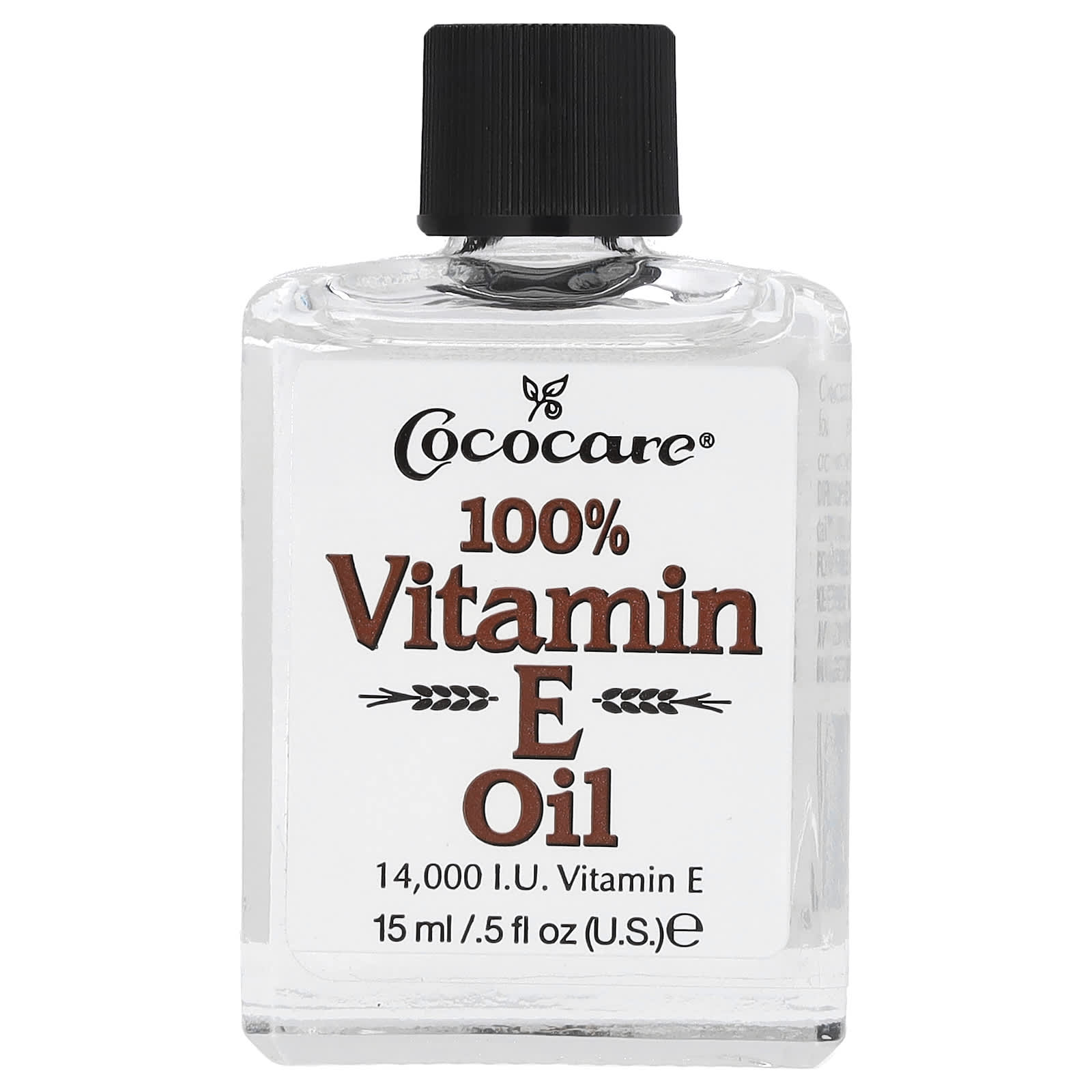 Cococare, 100% Vitamin E Oil, 0.5 fl oz (15 ml)