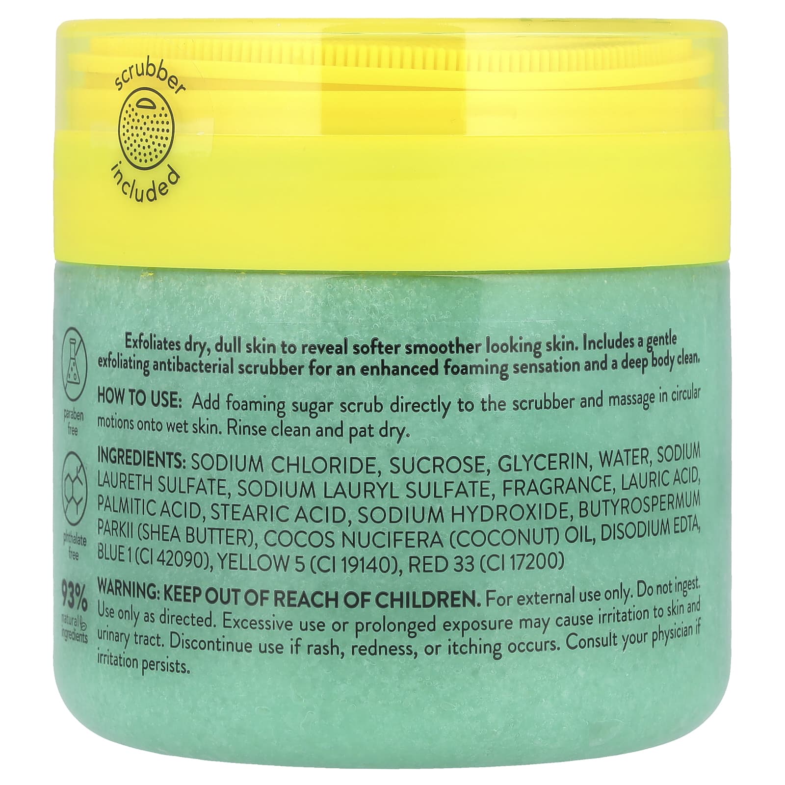 Onyx Professional, Coconut Bliss, Foaming Sugar Scrub, Coconut & Vanilla, 16 oz (453 g)