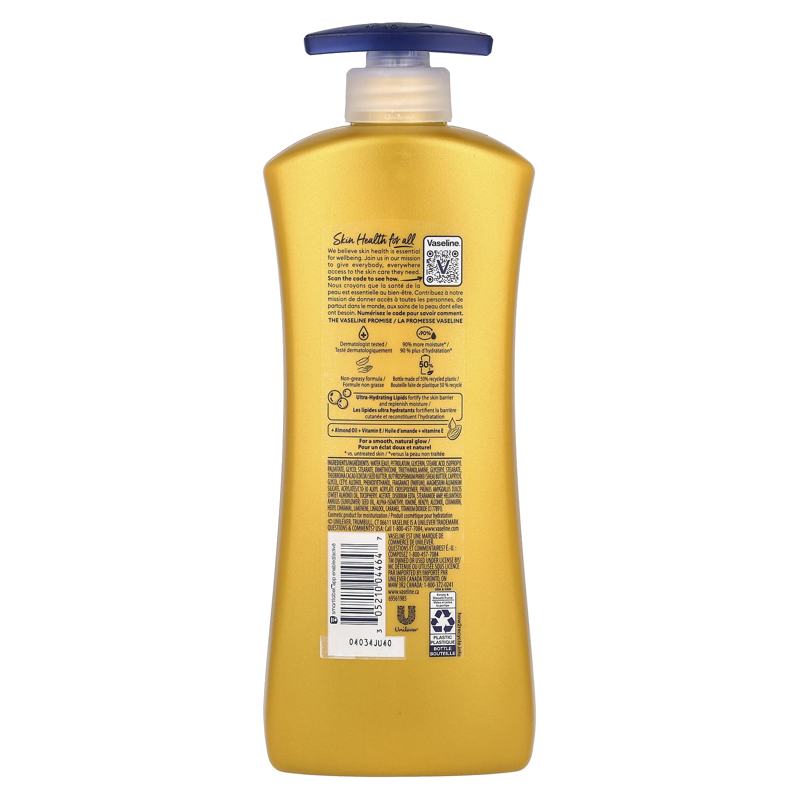Vaseline, Intensive Care™, Almond Smooth Lotion, 20.3 fl oz (600 ml)