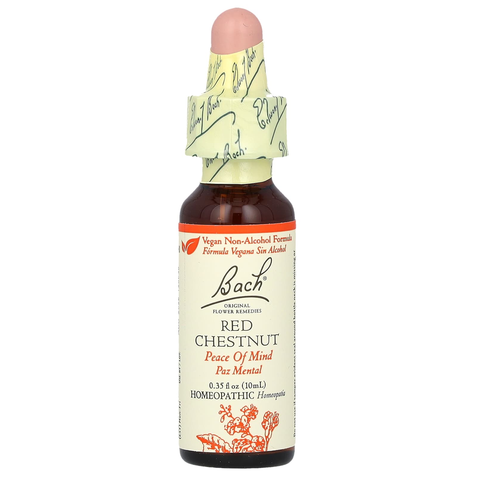 Bach, Original Flower Remedies, Red Chestnut, 0.35 fl oz (10 ml)