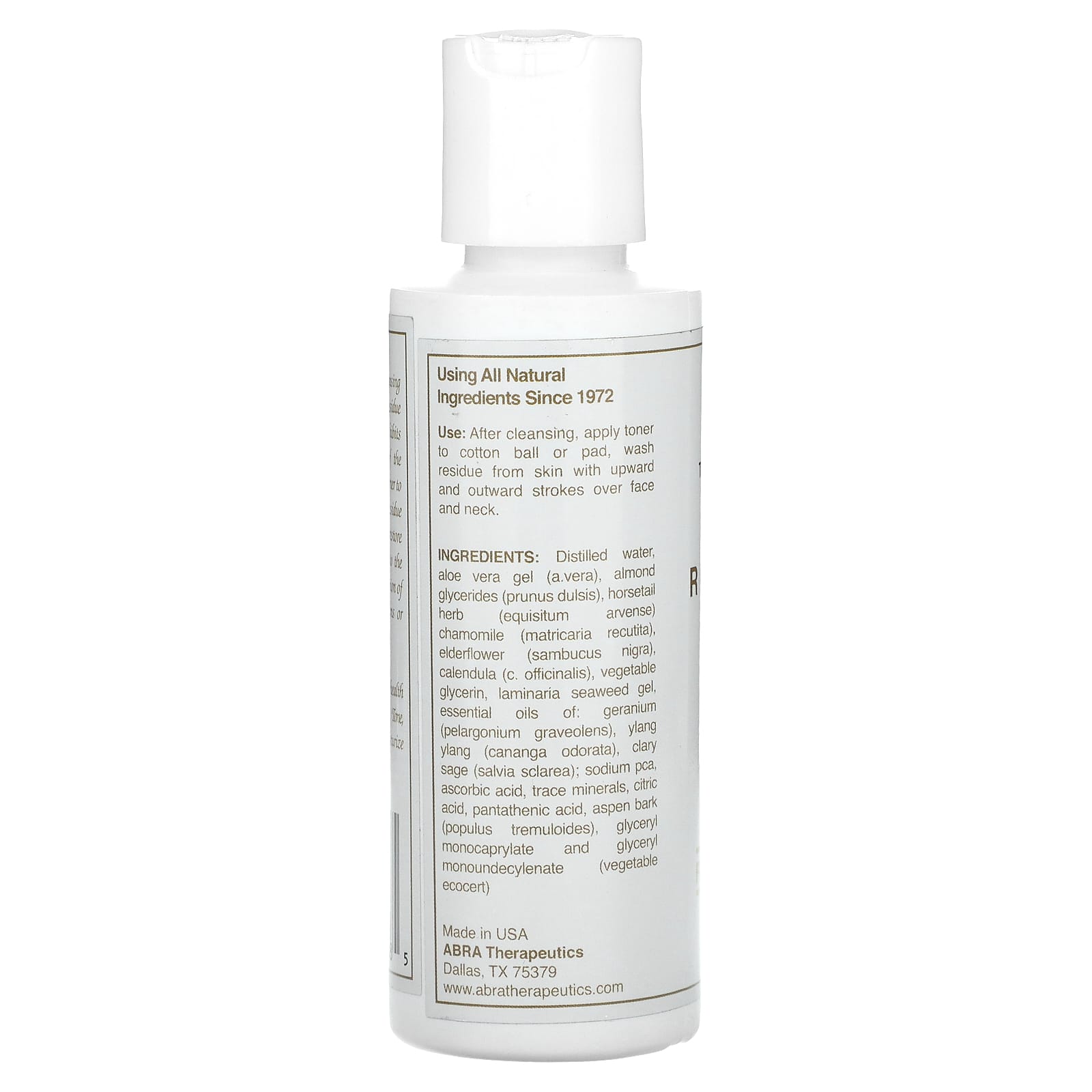 Abra Therapeutics, Restorative Toner, Clary Sage & Geranium, 4 fl oz (120 ml)