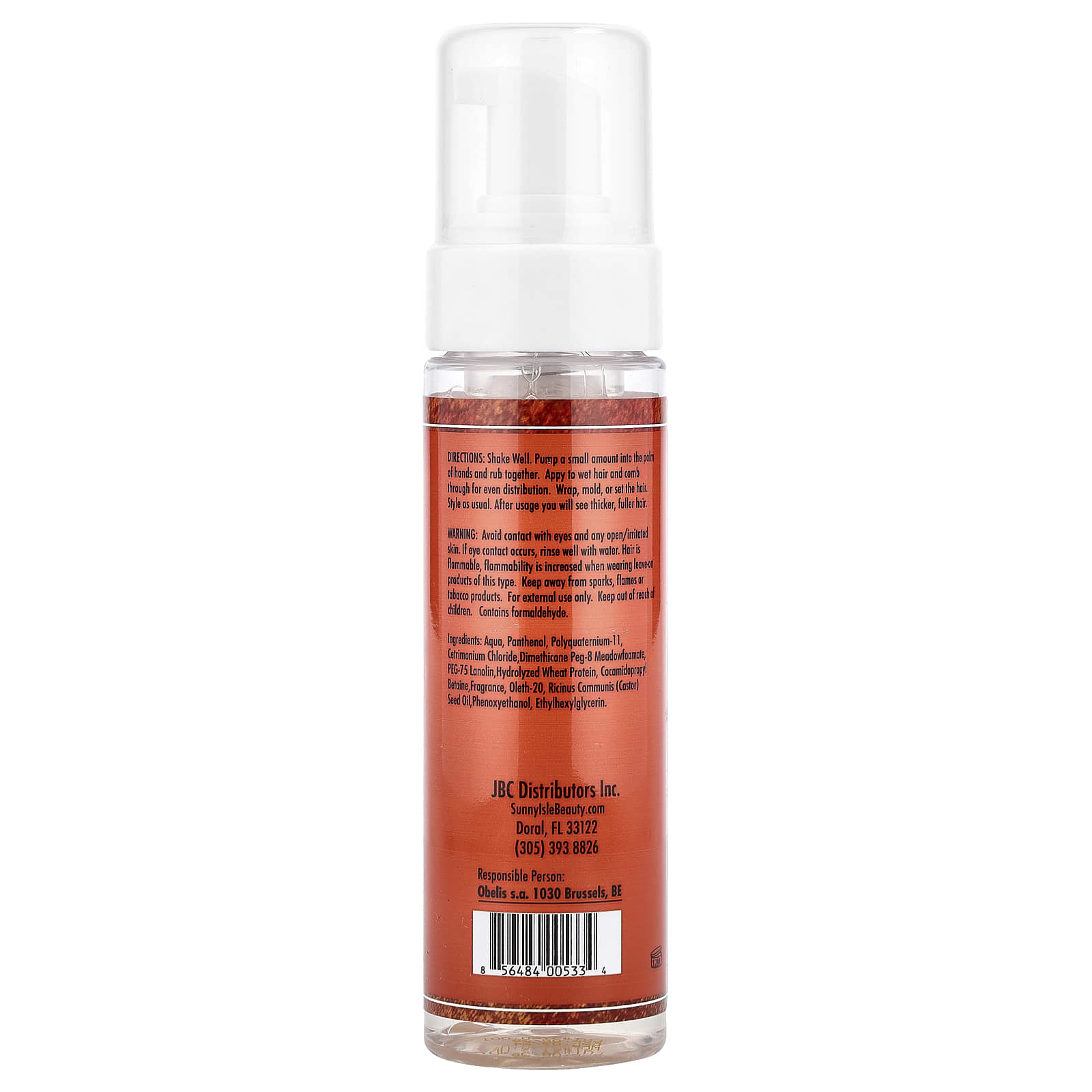 Sunny Isle, Jamaican Black Castor Oil Mousse, 7 oz (207 ml)