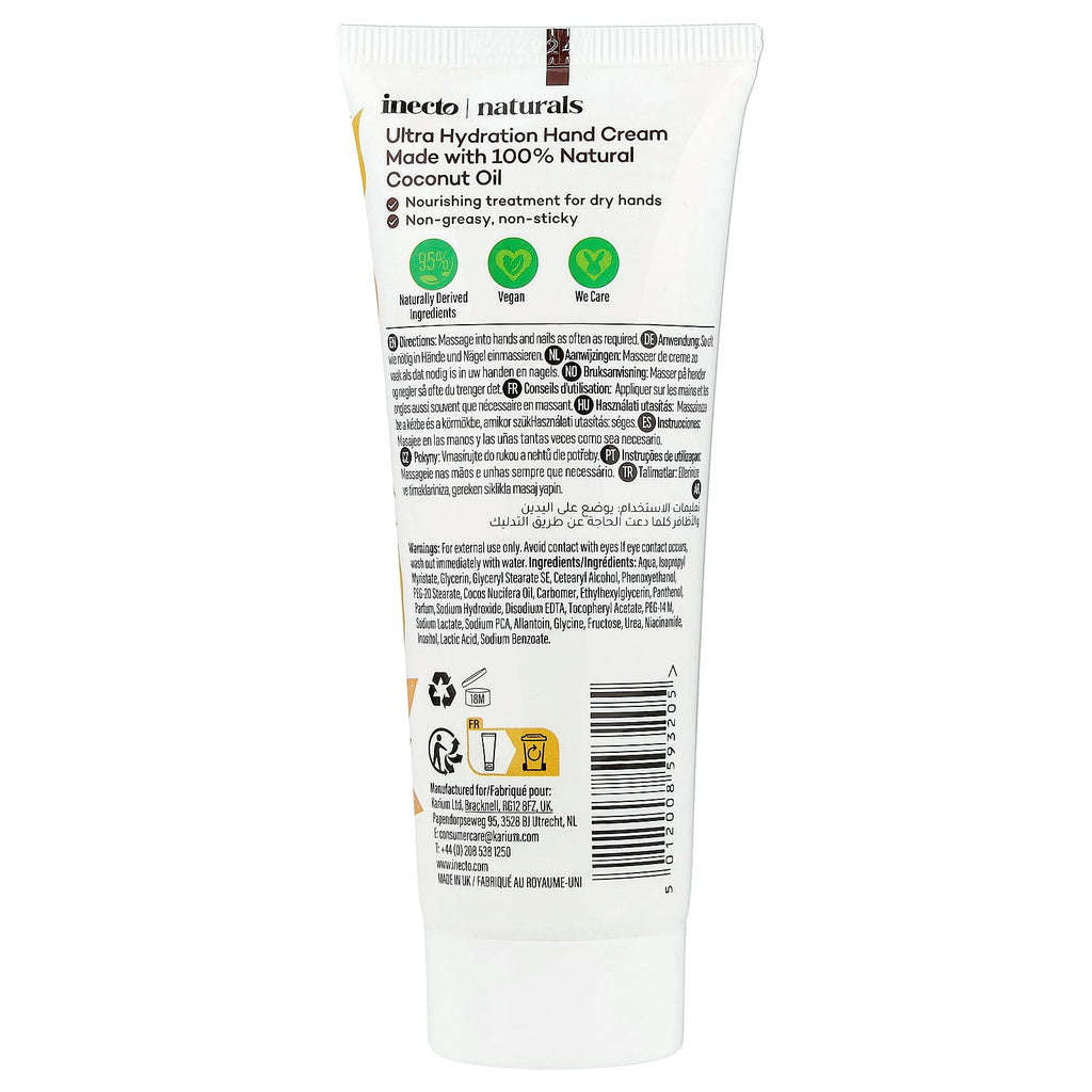 Inecto, Ultra Hydration Hand Cream, For Dry Skin, 2.5 fl oz (75 ml)