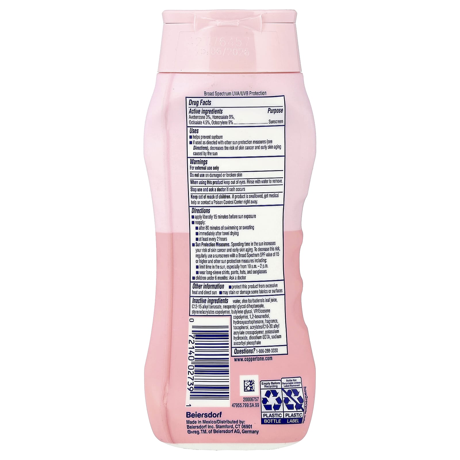 Coppertone, Sunscreen Lotion, Water Babies, SPF 50, 8 fl oz (237 ml)