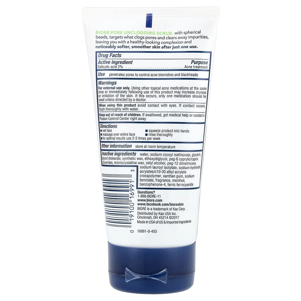 Biore, Pore Unclogging Scrub, 5 oz (141 g)